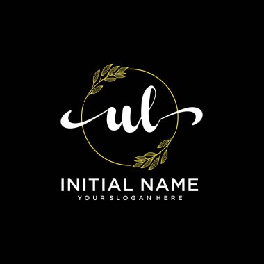 Markalaşma ve İşletme İçin Modern UL El Yazısı Logosu Koleksiyonu