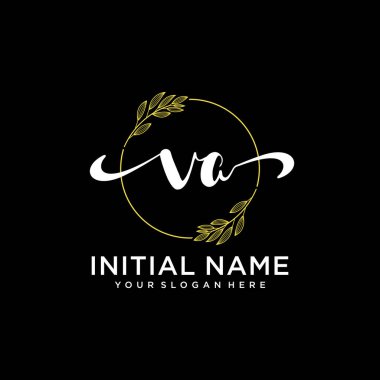 Markalaşma ve İşletme İçin Modern VA El Yazısı Logosu Koleksiyonu