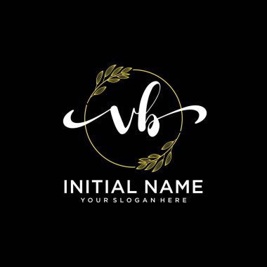 Markalaşma ve İşletme İçin Modern VB El Yazısı Logosu Koleksiyonu