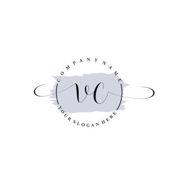 Markalaşma ve İşletme İçin Modern VK El Yazısı Koleksiyonu