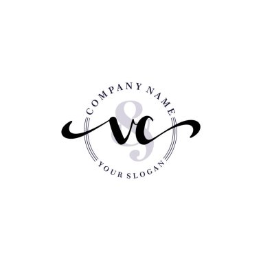 Markalaşma ve İşletme İçin Modern VK El Yazısı Koleksiyonu