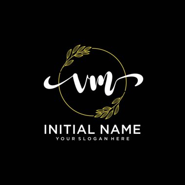 Markalaşma ve İşletme İçin Modern VM El Yazısı Logosu Koleksiyonu