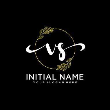 Markalaşma ve İşletme İçin Modern VS El Yazısı Logosu Koleksiyonu