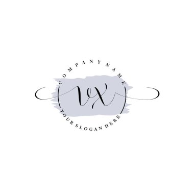 Markalaşma ve İşletme İçin Modern VX El Yazısı Logosu Koleksiyonu