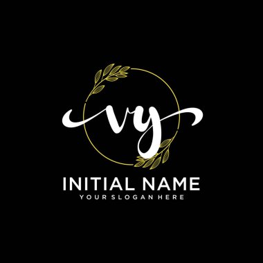 Markalaşma ve İşletme İçin Modern VY El Yazısı Logosu Koleksiyonu