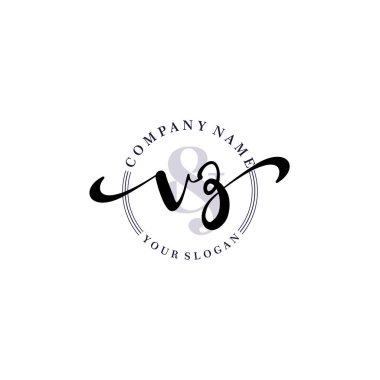 Markalaşma ve İşletme İçin Modern VZ El Yazısı Logosu Koleksiyonu