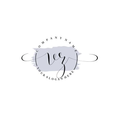 Markalaşma ve İşletme İçin Modern VZ El Yazısı Logosu Koleksiyonu