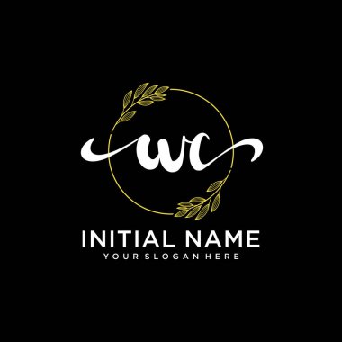 Markalaşma ve İşletme İçin Modern WC El Yazısı Logosu Koleksiyonu