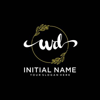 Markalaşma ve İşletme İçin Modern WD El Yazısı Logosu Koleksiyonu