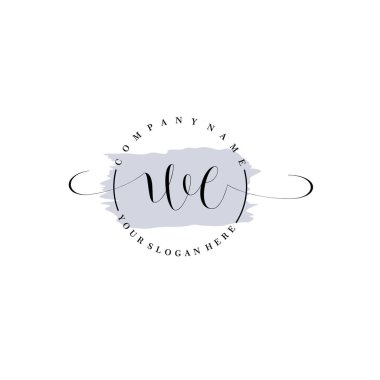 Markalaşma ve İşletme İçin Modern We El Yazısı Logosu Koleksiyonu