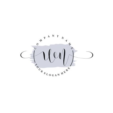 Markalaşma ve İşletme İçin Modern WN El Yazısı Logosu Koleksiyonu