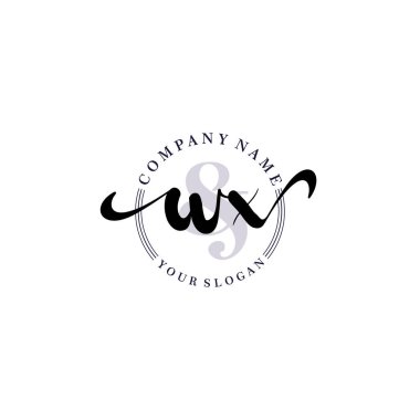 Markalaşma ve İşletme İçin Modern WX El Yazısı Logosu Koleksiyonu