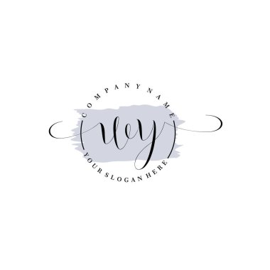 Markalaşma ve İşletme İçin Modern WY El Yazısı Logosu Koleksiyonu