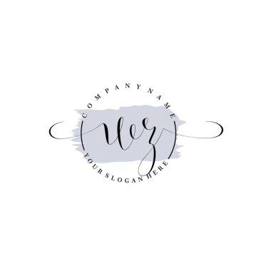 Markalaşma ve İşletme İçin Modern WZ El Yazısı Logosu Koleksiyonu