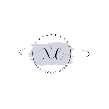 Markalaşma ve İşletme İçin Modern XE El Yazısı Logosu Koleksiyonu