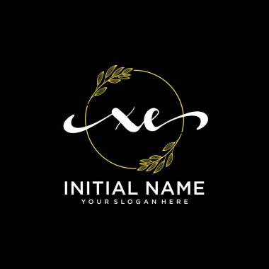 Markalaşma ve İşletme İçin Modern XE El Yazısı Logosu Koleksiyonu