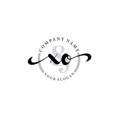 Markalaşma ve İşletme İçin Modern XO El Yazısı Koleksiyonu