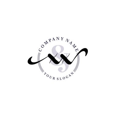 Markalaşma ve İşletme İçin Modern XX El Yazısı Koleksiyonu