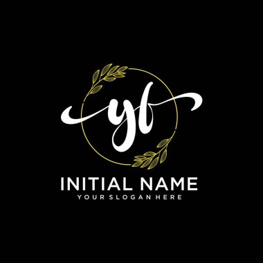 Markalaşma ve İşletme İçin Modern YF El Yazısı Logosu Koleksiyonu