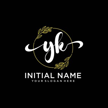 Markalaşma ve İşletme İçin Modern YK El Yazısı Logosu Koleksiyonu