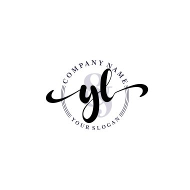 Markalaşma ve İşletme İçin Modern YL El Yazısı Logosu Koleksiyonu