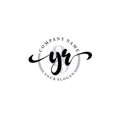 Markalaşma ve İşletme İçin Modern YR El Yazısı Logosu Koleksiyonu