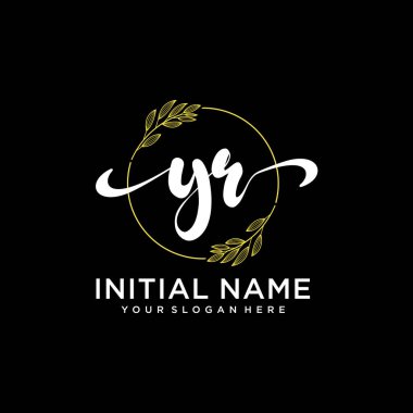 Markalaşma ve İşletme İçin Modern YR El Yazısı Logosu Koleksiyonu