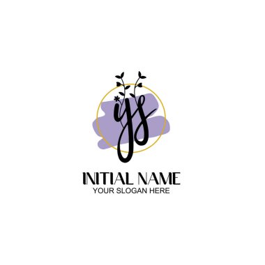 Botanik ve Geometrik Tasarımlı Çiçek Başlangıç Logosu YS