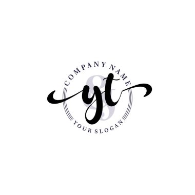 Markalaşma ve İş İçin Modern YT El Yazısı Logosu Koleksiyonu