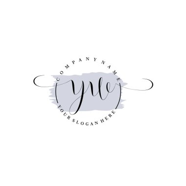 Markalaşma ve İşletme İçin Modern YW El Yazısı Logosu Koleksiyonu