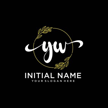 Markalaşma ve İşletme İçin Modern YW El Yazısı Logosu Koleksiyonu