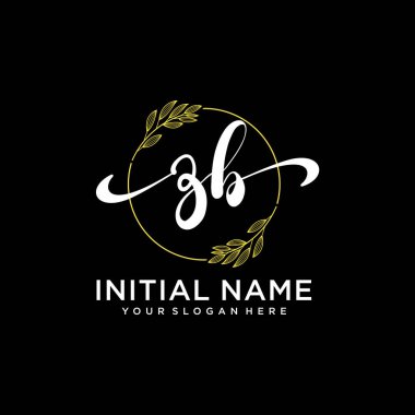 Markalaşma ve İşletme İçin Modern ZB El Yazısı Logosu Koleksiyonu