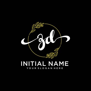 Markalaşma ve İşletme İçin Modern ZD El Yazısı Logosu Koleksiyonu