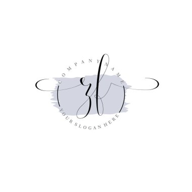 Markalaşma ve İşletme İçin Modern ZF El Yazısı Logosu Koleksiyonu