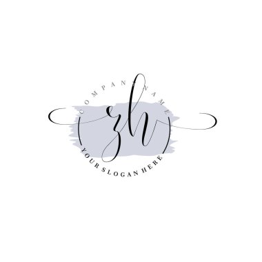 Markalaşma ve İşletme İçin Modern ZH El Yazısı Logosu Koleksiyonu