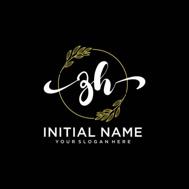 Markalaşma ve İşletme İçin Modern ZH El Yazısı Logosu Koleksiyonu