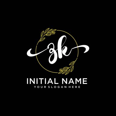 Markalaşma ve İşletme İçin Modern ZK El Yazısı Logosu Koleksiyonu