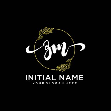 Markalaşma ve İşletme İçin Modern ZM El Yazısı Logosu Koleksiyonu