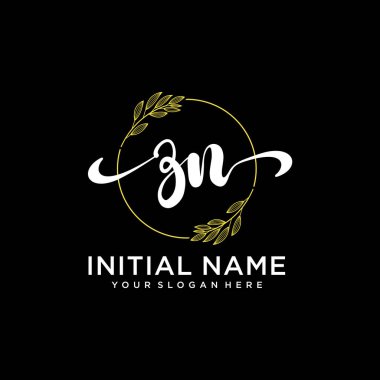 Markalaşma ve İşletme İçin Modern ZN El Yazısı Logosu Koleksiyonu