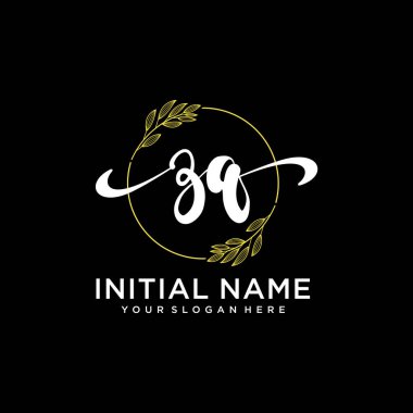 Markalaşma ve İşletme İçin Modern ZQ El Yazısı Logosu Koleksiyonu