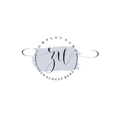 Markalaşma ve İş İçin Modern ZU El Yazısı Logosu Koleksiyonu