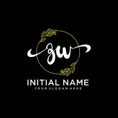 Markalaşma ve İşletme İçin Modern ZW El Yazısı Logosu Koleksiyonu