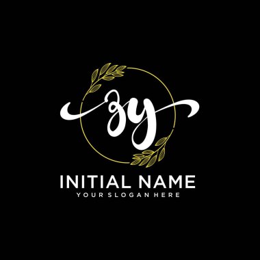 Markalaşma ve İş İçin Modern ZY El Yazısı Logosu Koleksiyonu