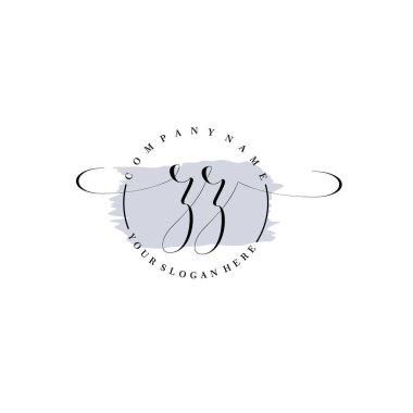 Markalaşma ve İşletme İçin Modern ZZ El Yazısı Logosu Koleksiyonu