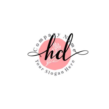 Çiçek ve Min ile Modern El Yazıları HD İlk Logo Şablonları