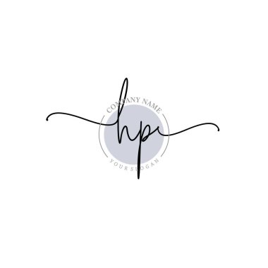 Çiçek ve Min ile Modern El Yazısı HP İlk Logo Şablonları