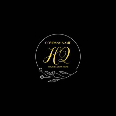 Floral ve Luxury Acc ile el yazısıyla yazılmış ilk logo şablonları