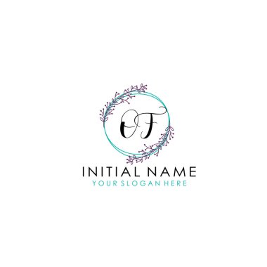 Çiçek ve Lüks Acc ile İlk Logo Şablonlarının El Yazısı