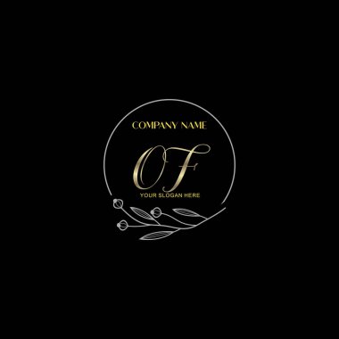 Çiçek ve Lüks Acc ile İlk Logo Şablonlarının El Yazısı