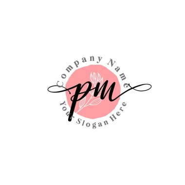 Çiçek ve Min ile Modern El Yazısı Başbakanlığı İlk Logo Şablonları